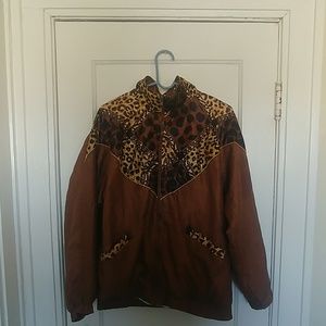 Vintage Cheetah Windbreaker